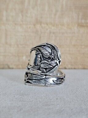 Two Love Birds Spoon Ring